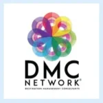 DMC Network logo with blue background