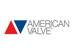 American Valve Logo red and blue triangle