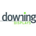downing displays grey and green logo