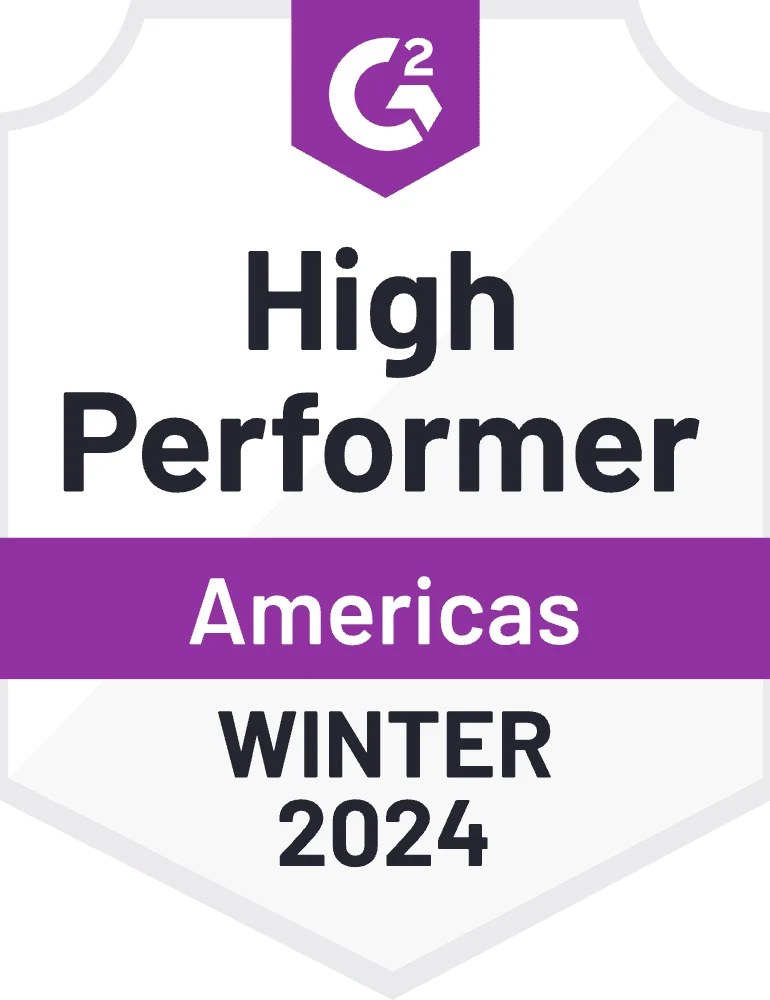 G2 Award C2CRM High Performer Winter 2024