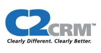 colored c2crm logo with words below