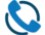 blue phone in a circle